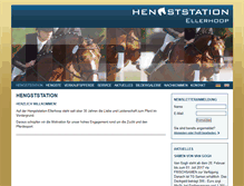 Tablet Screenshot of hengststation-ellerhoop.de